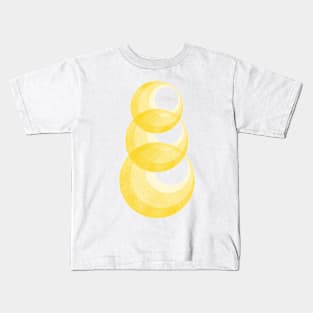 Miminalist Golden Circles Abstract Kids T-Shirt